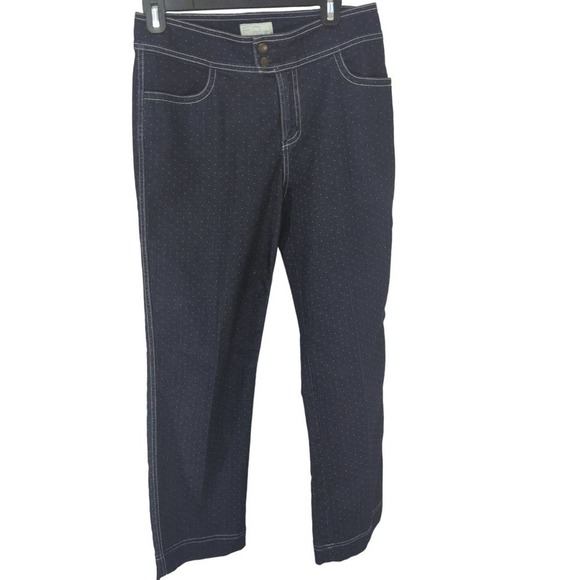 FDJ Women's Polka Dots straight Medium Wash‎ Denim Sz. 8 - Picture 1 of 8